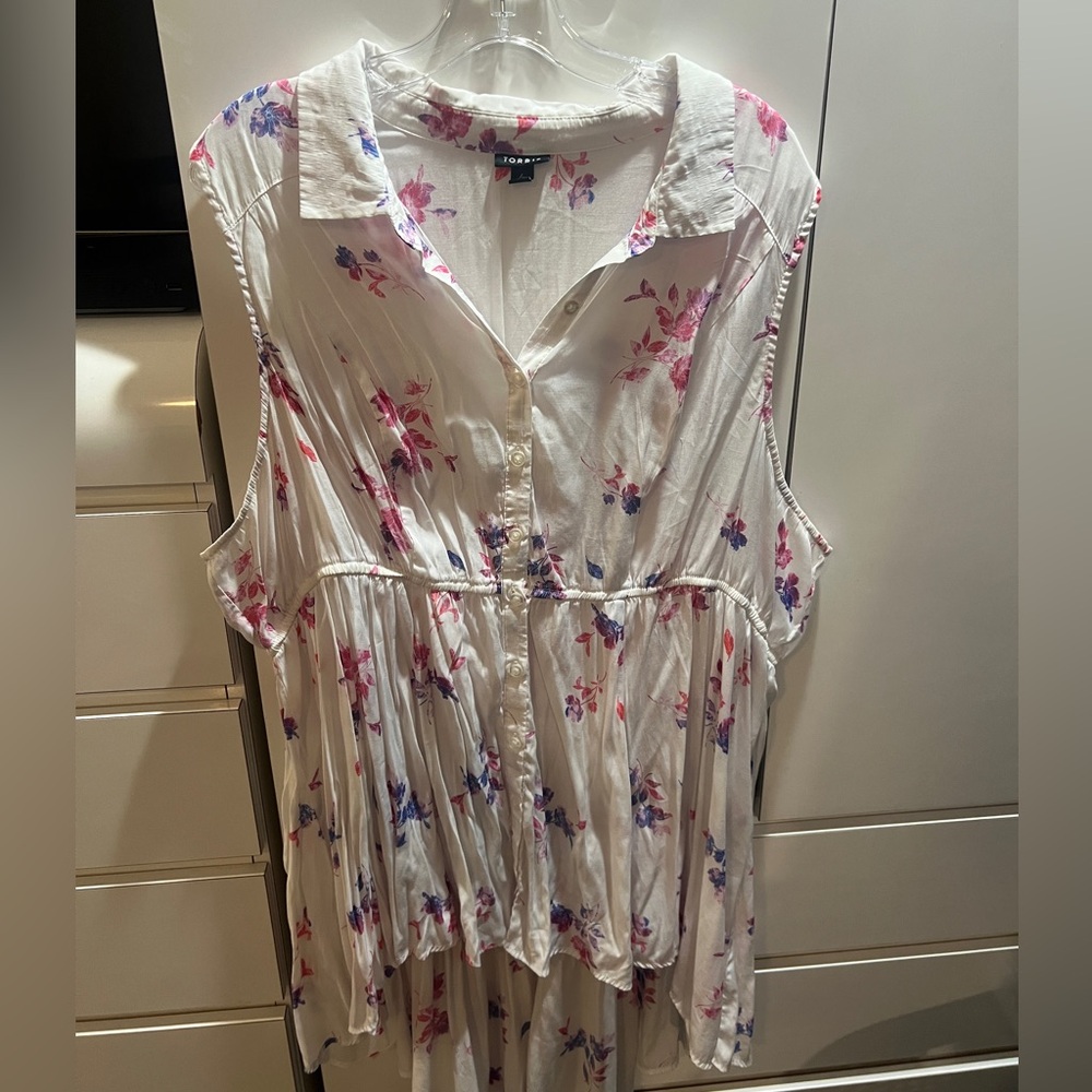 Torrid high low blouse